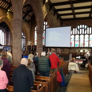 A service at St Mary's, Weaverham